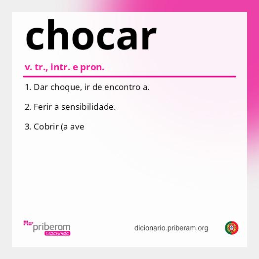 Significado de chocar